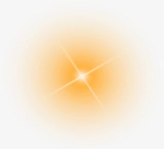 黄色星光促销海报装饰免抠