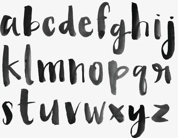 矢量英文字母免抠