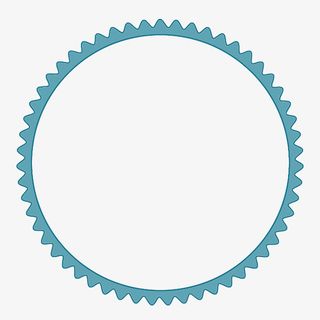 绿色简约波浪边框免抠