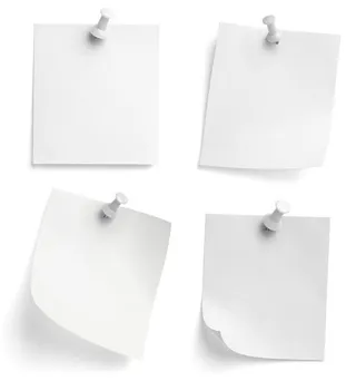 图钉与便签纸免抠