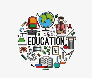 矢量卡通EDUCATION图片免抠