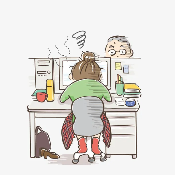 加班工作PNG下载免抠