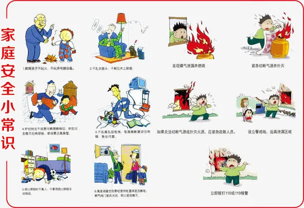 家庭安全小常识免抠