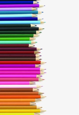 画笔少儿画室宣传单免抠