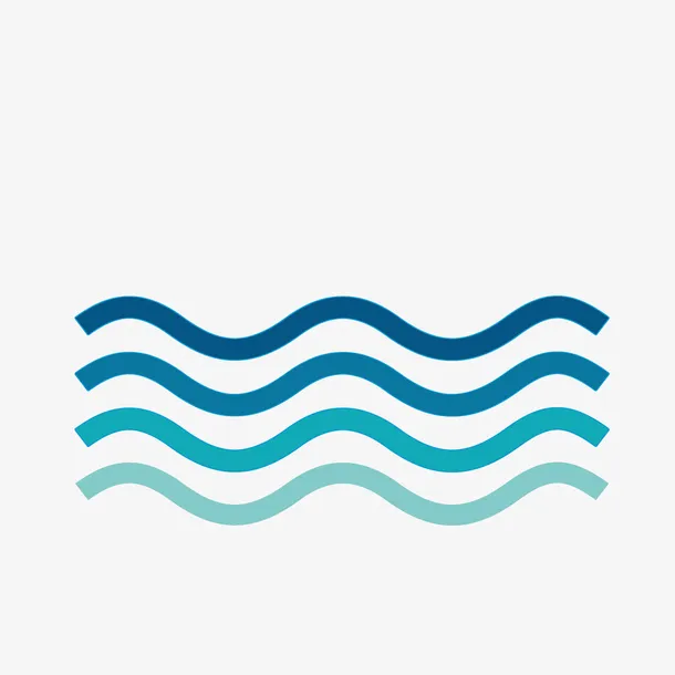 水面浪花海面波浪免抠