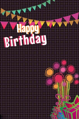 生日派对海报背景高清