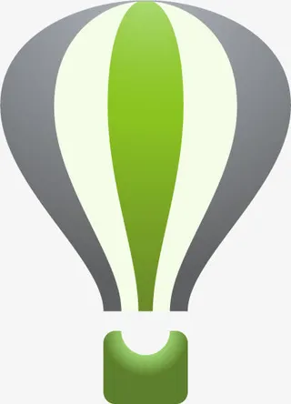 绿色热气球免抠