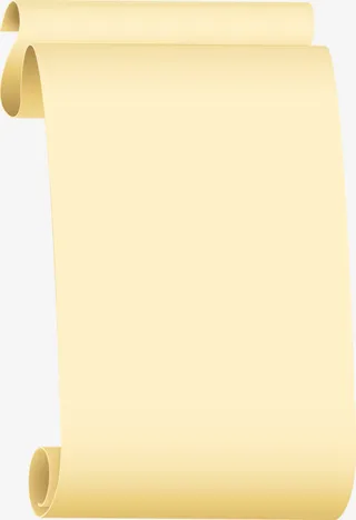 卡通手绘卷纸免抠