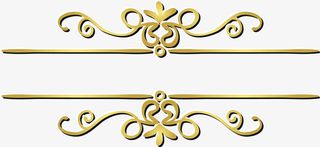 金色树藤框架免抠