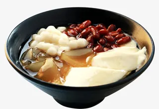 美味红豆豆腐花免抠
