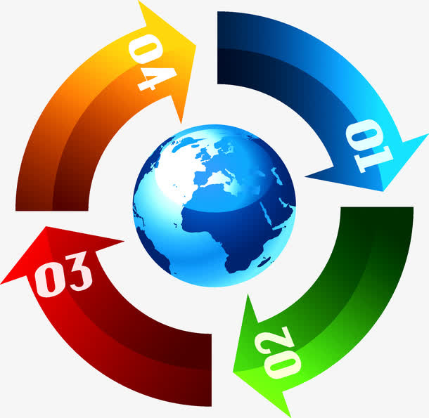 商务信息图表示意图免抠