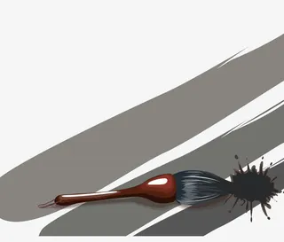 毛笔矢量图免抠