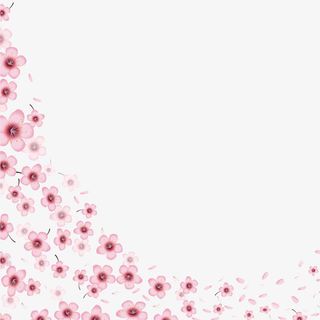 樱花花瓣边框免抠