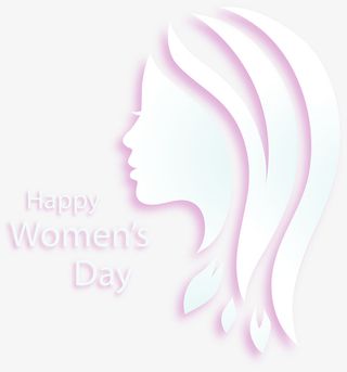 妇女节快乐女人插画免抠