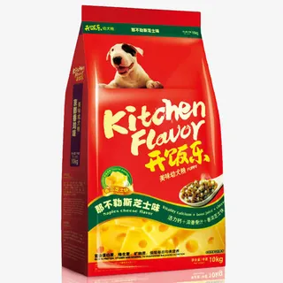 幼犬粮香浓芝士味狗粮10kg免抠