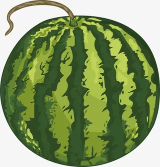 冰镇西瓜 清凉一夏免抠