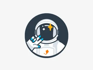 太空人标志免抠