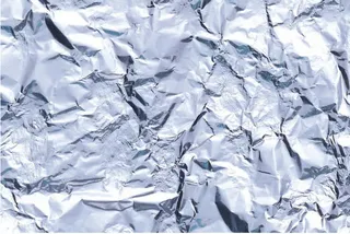 金属 皱 锡纸 银色免抠