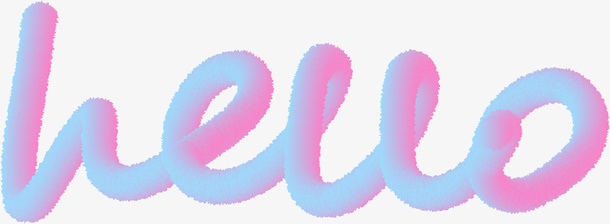 hello 变形字体免抠