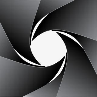 黑色相机镜头边框免抠