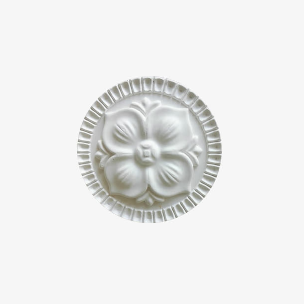 产品实物圆形石膏线条免抠