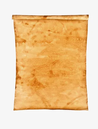 手绘黄色做旧纸免抠