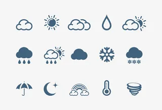 天气元素小图标免抠