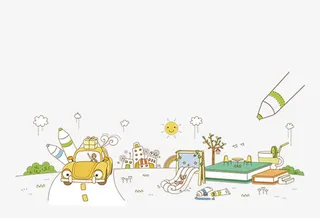 暑期夏令营室外培训免抠