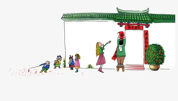 除夕贴春联免抠