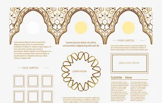 伊斯兰装饰花纹免抠