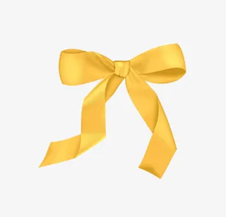 金色的彩带免抠