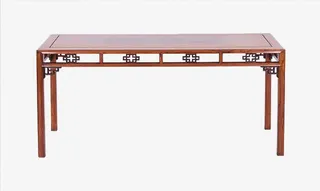 简洁家具复古镂空书桌免扣免抠