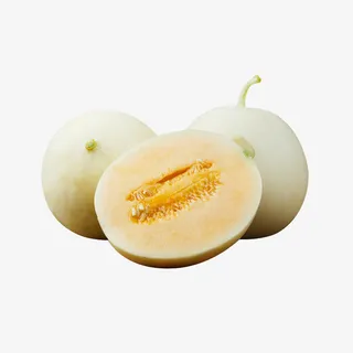 一碟新鲜的甜瓜设计素材免抠