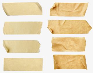 黄色胶纸胶条免抠