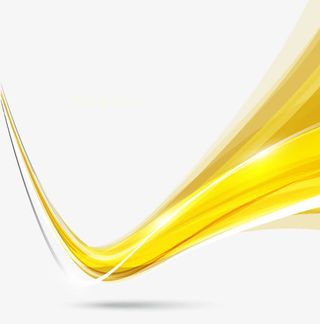 金色动感线条矢量图免抠