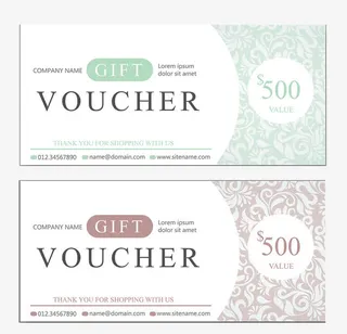 精美优惠劵卡片设计免抠