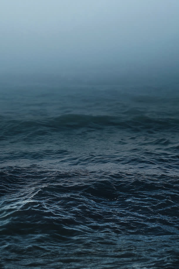 海水阴天海浪高清免抠背景H5背景元素