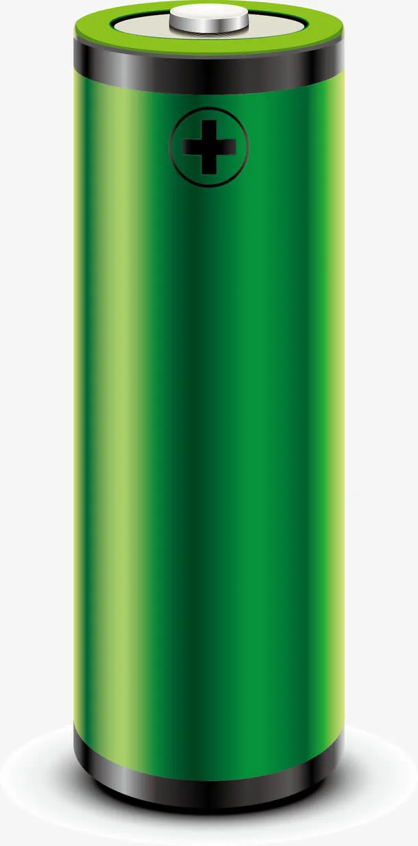 绿色卡通电池图免抠