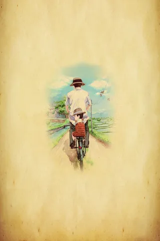 回忆小时候父亲节海报素材高清