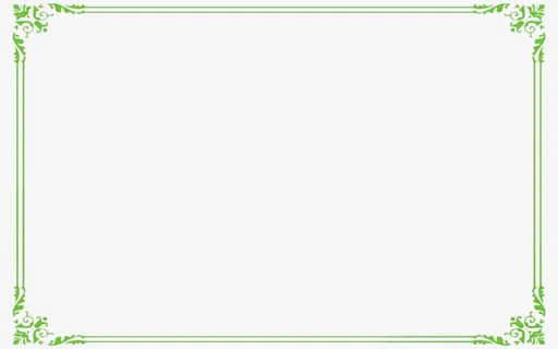 绿色藤蔓边框免抠