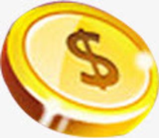 闪亮金币卡通双11免抠