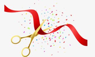 精美开业剪彩海报免抠