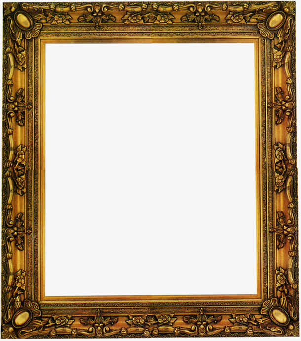 夏日卡通欧美雕花边框免抠