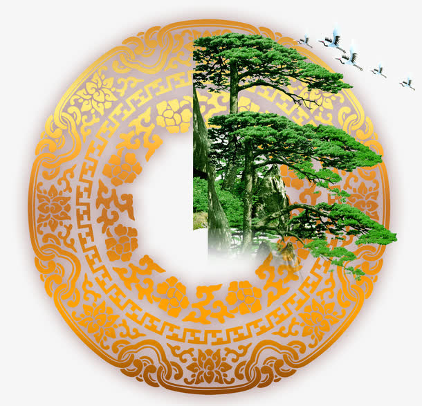 中国山水免抠