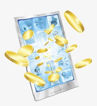 手机支付插画免抠