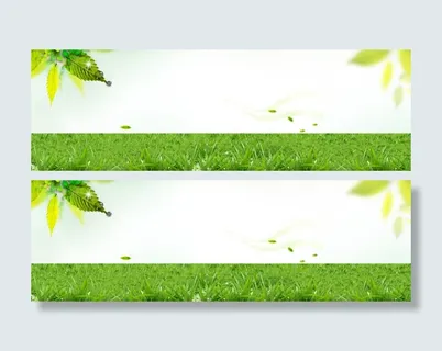 清新绿色淘宝海报背景