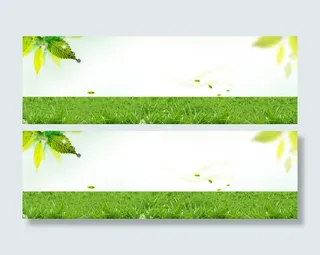 清新绿色淘宝海报背景