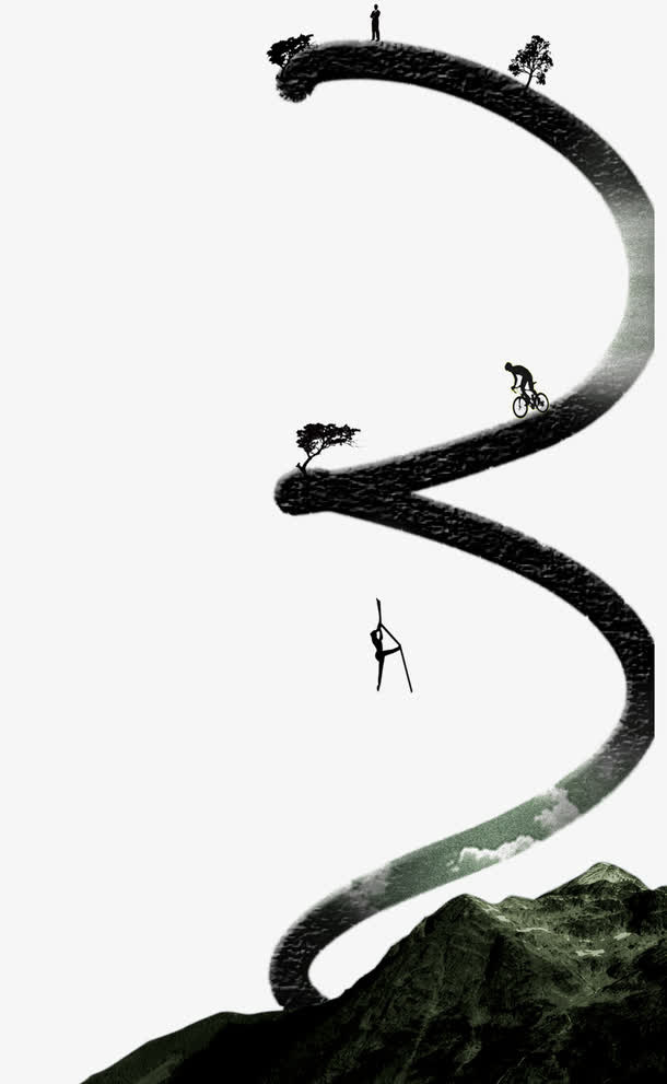 弯道 运动免抠