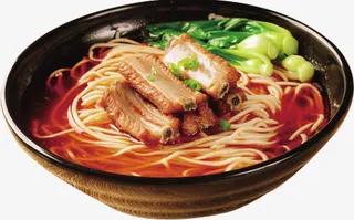 农家飘香排骨青菜面免抠