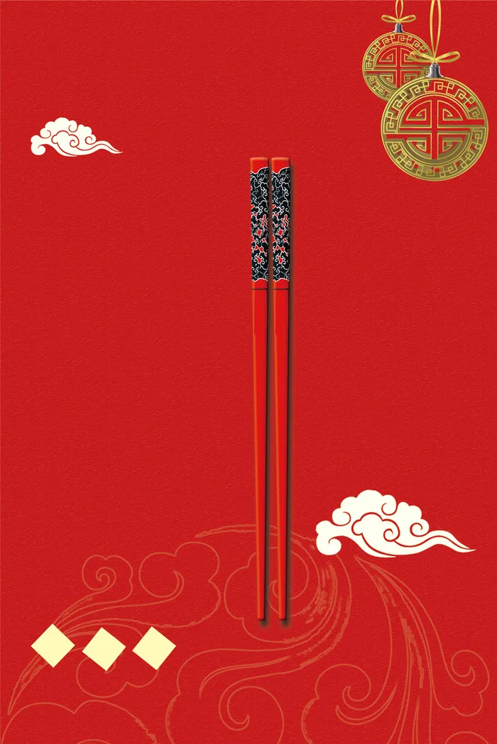 中国风筷子背景素材高清